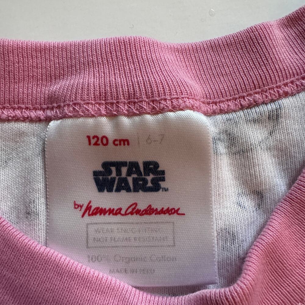 Hanna Andersson x Star Wars organic Leia & R2D2 hearts pajamas - Picture 2 of 8